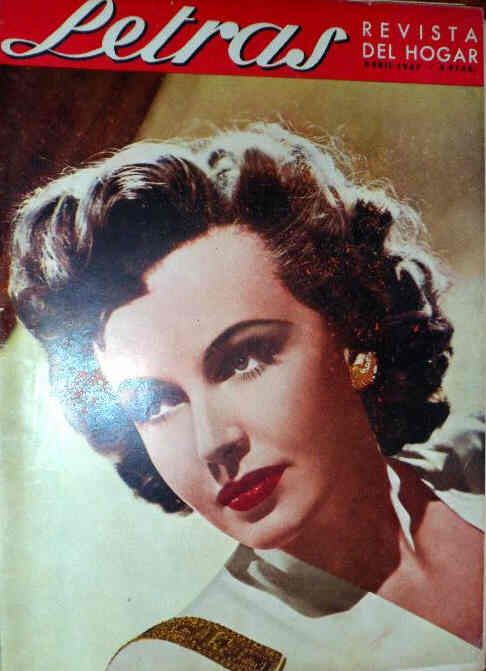 LETRAS magazine side cover April 1947