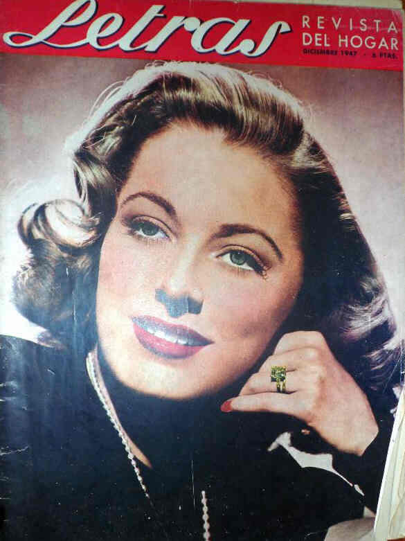 LETRAS magazine side cover December 1947