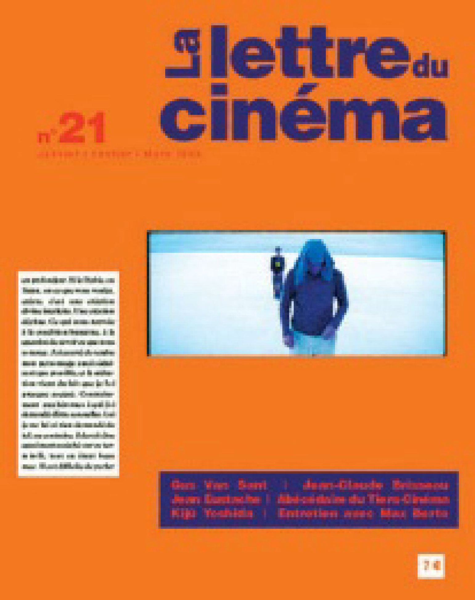 LETTRE DU CINEMA | LA magazine side cover Issue 21   
