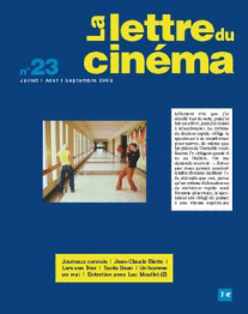 LETTRE DU CINEMA | LA magazine side cover Issue 23   