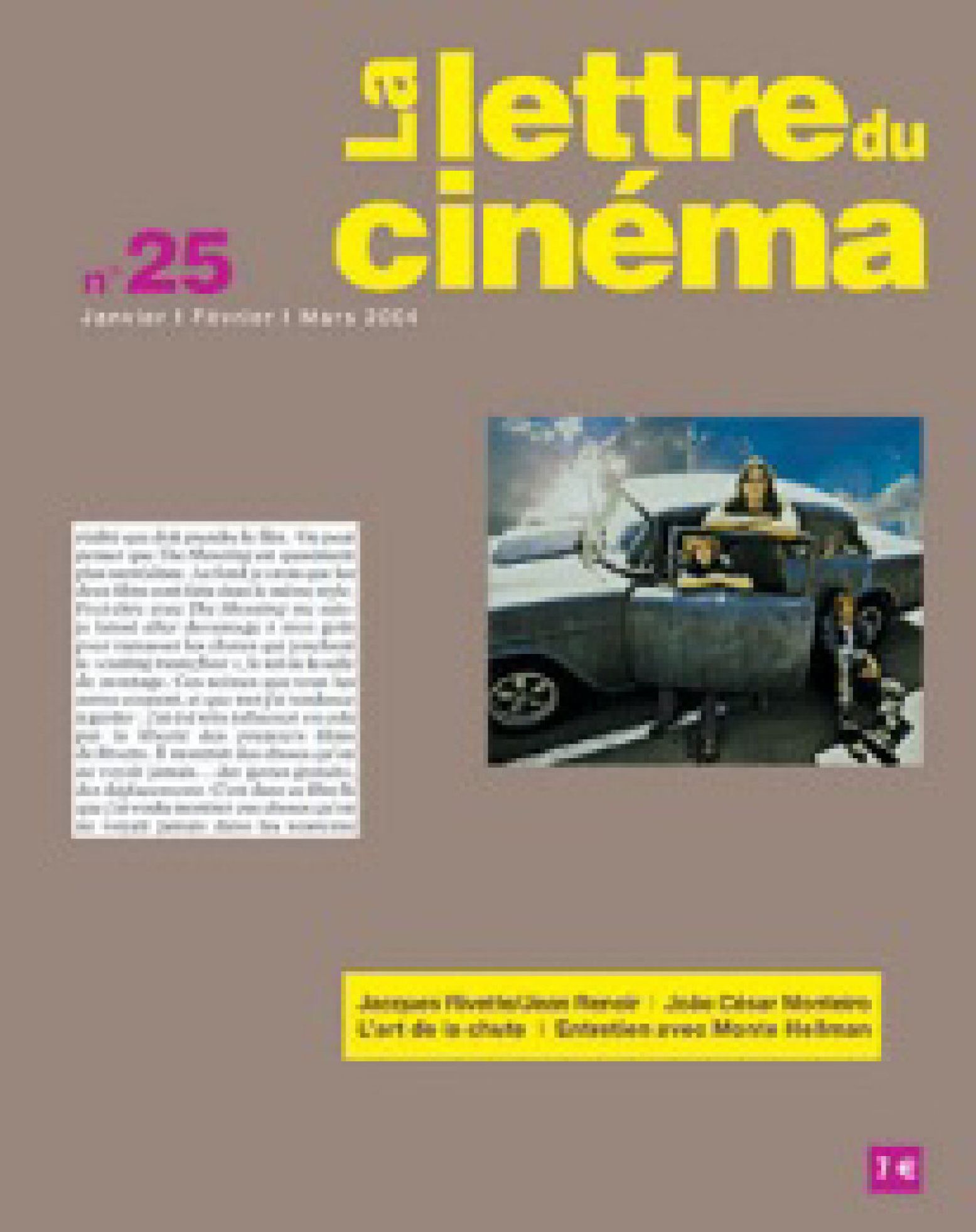 LETTRE DU CINEMA | LA magazine side cover Issue 25   
