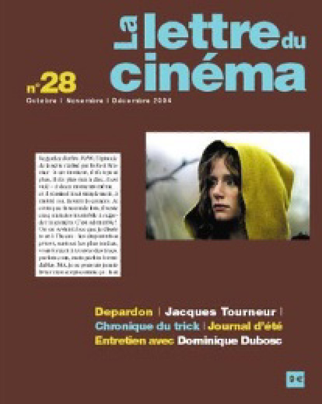 LETTRE DU CINEMA | LA magazine side cover Issue 28   