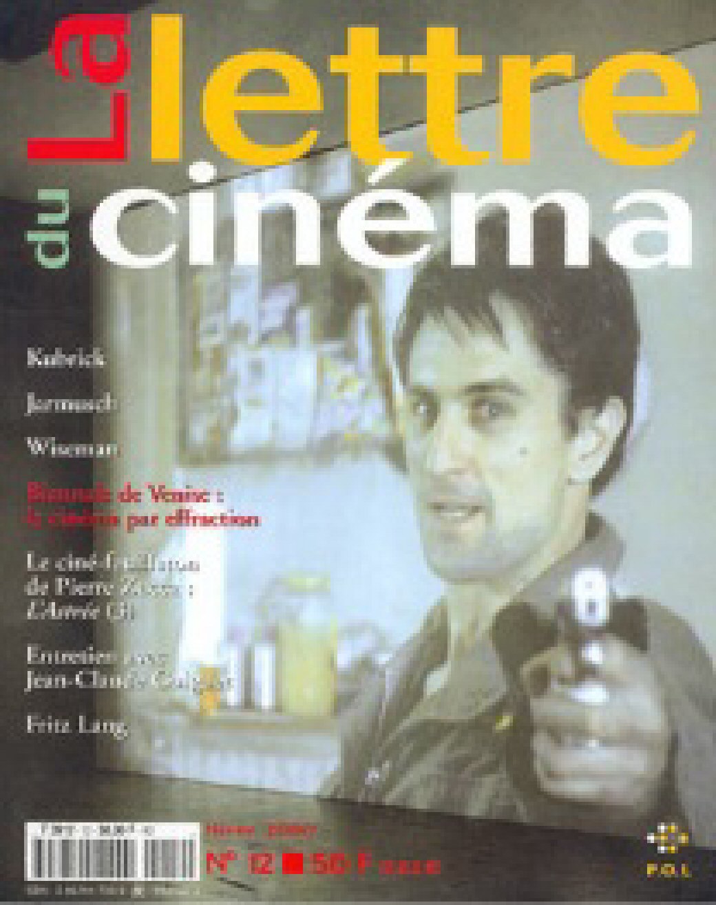 LETTRE DU CINEMA | LA magazine side cover Issue 12  December 1999