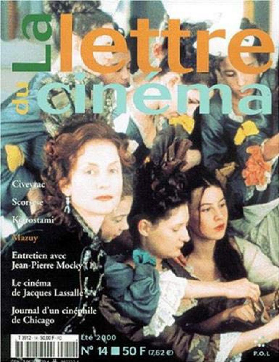 LETTRE DU CINEMA | LA magazine side cover Issue 14 Summer 2000