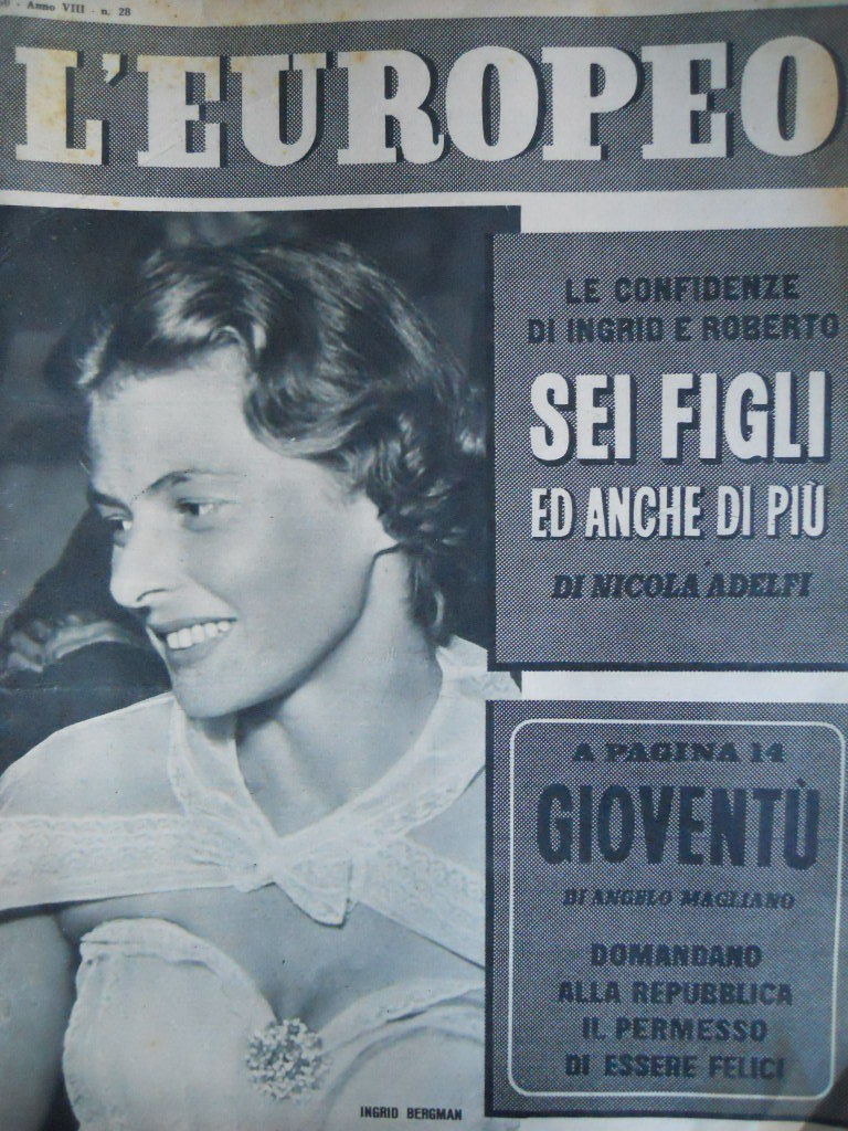 L EUROPEO magazine side cover Issue 28 30 June 1952