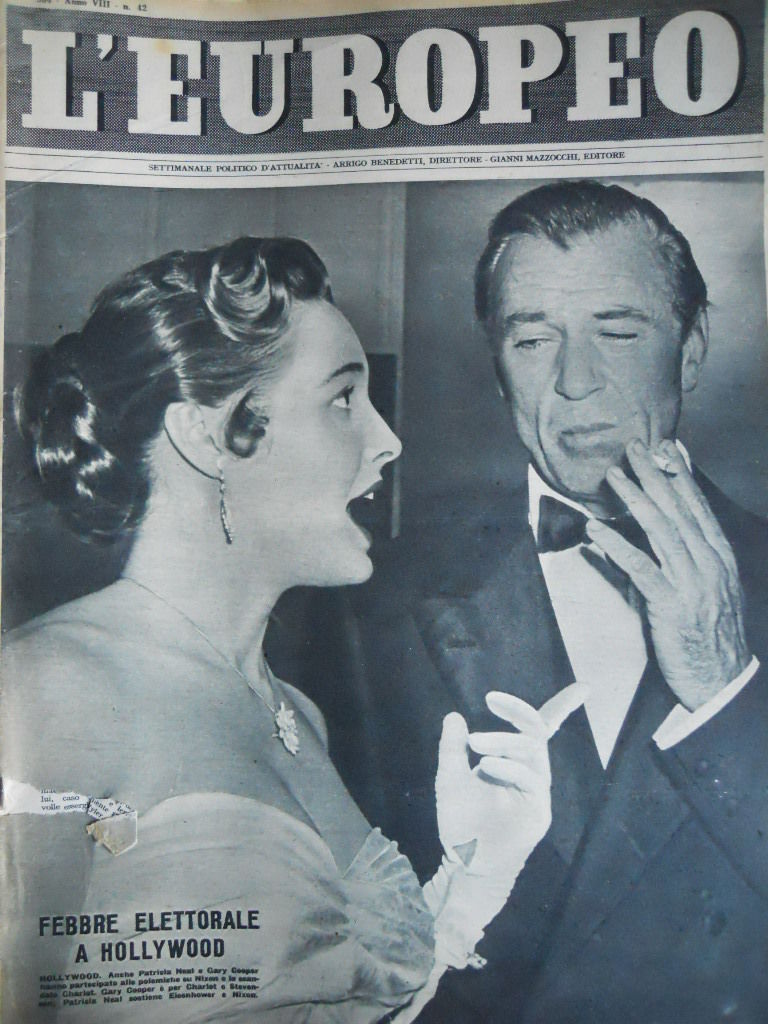 L EUROPEO magazine side cover Issue 42  1952