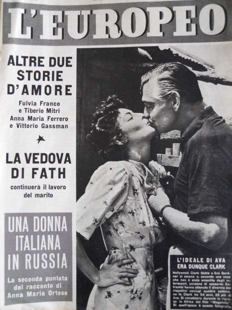 L EUROPEO magazine side cover Issue 47 21 November 1954