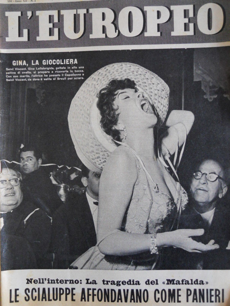 L EUROPEO magazine side cover Issue 2 8 January 1956