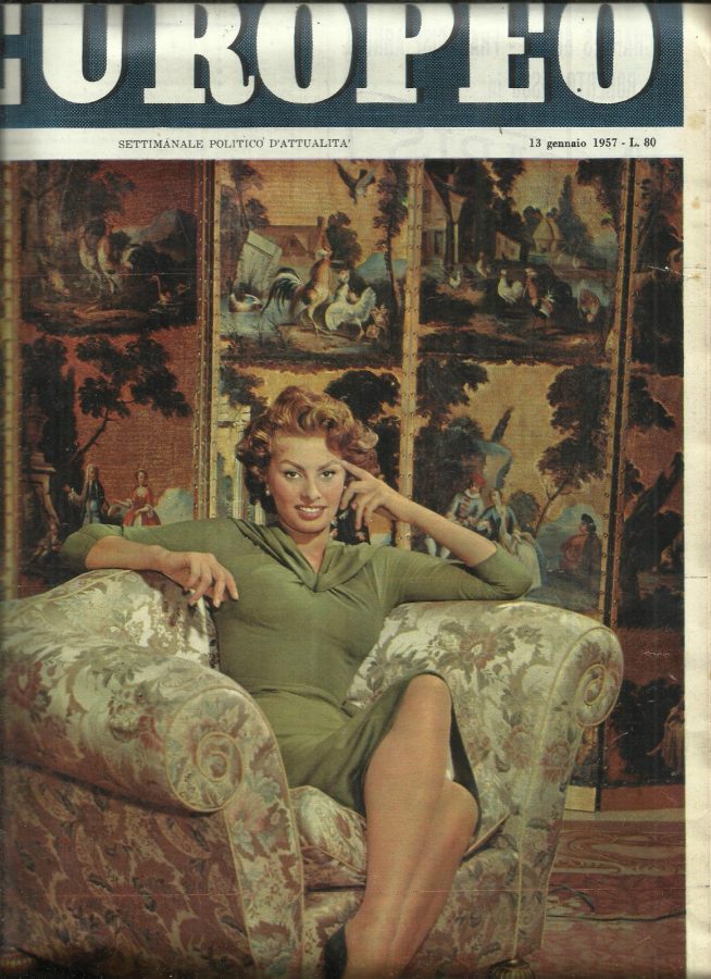 L EUROPEO magazine side cover Issue 2 13 January 1957
