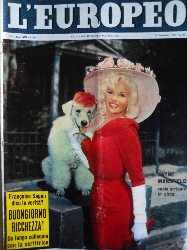 L EUROPEO magazine side cover Issue 39 29 September 1957