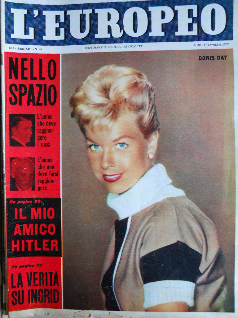L EUROPEO magazine side cover Issue 46 14 November 1957