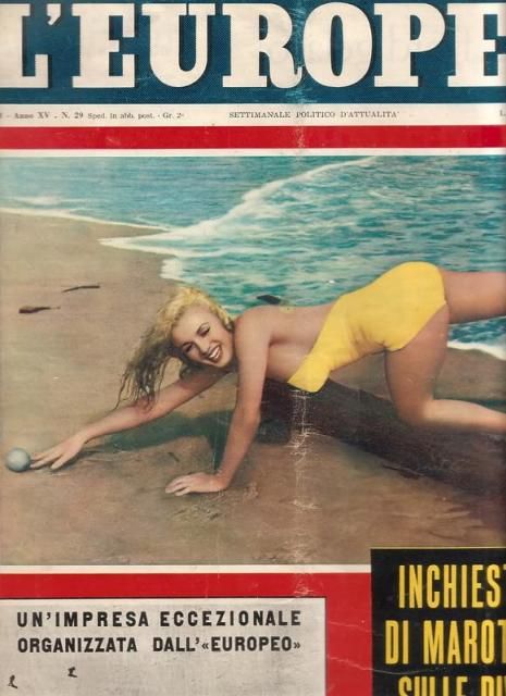 L EUROPEO magazine side cover Issue 29 19 July 1959