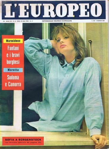 L EUROPEO magazine side cover Issue 19 8 May 1960