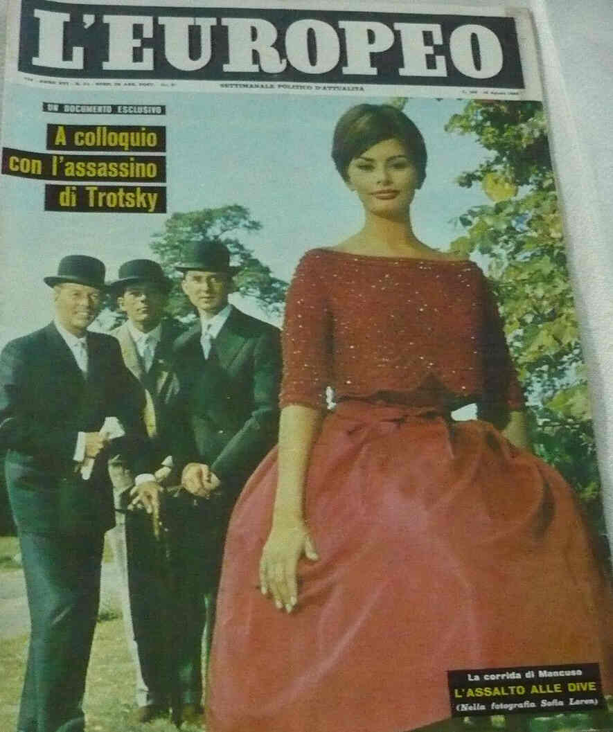 L EUROPEO magazine side cover Issue 33 14 August 1960
