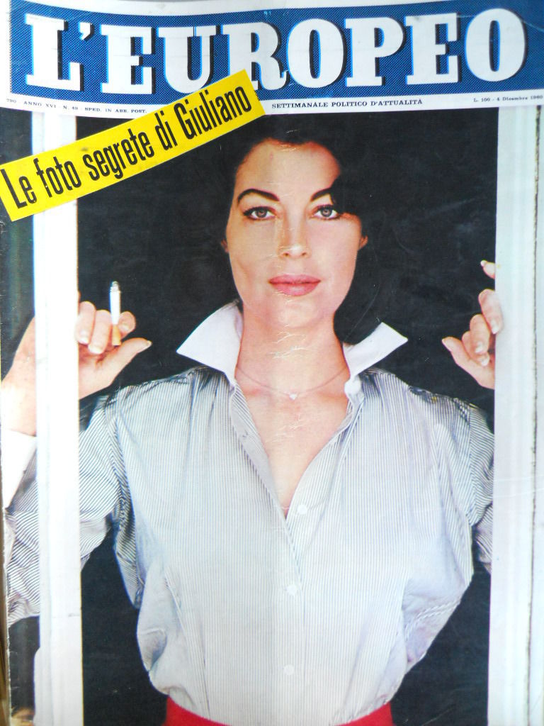 L EUROPEO magazine side cover Issue 49 4 December 1960