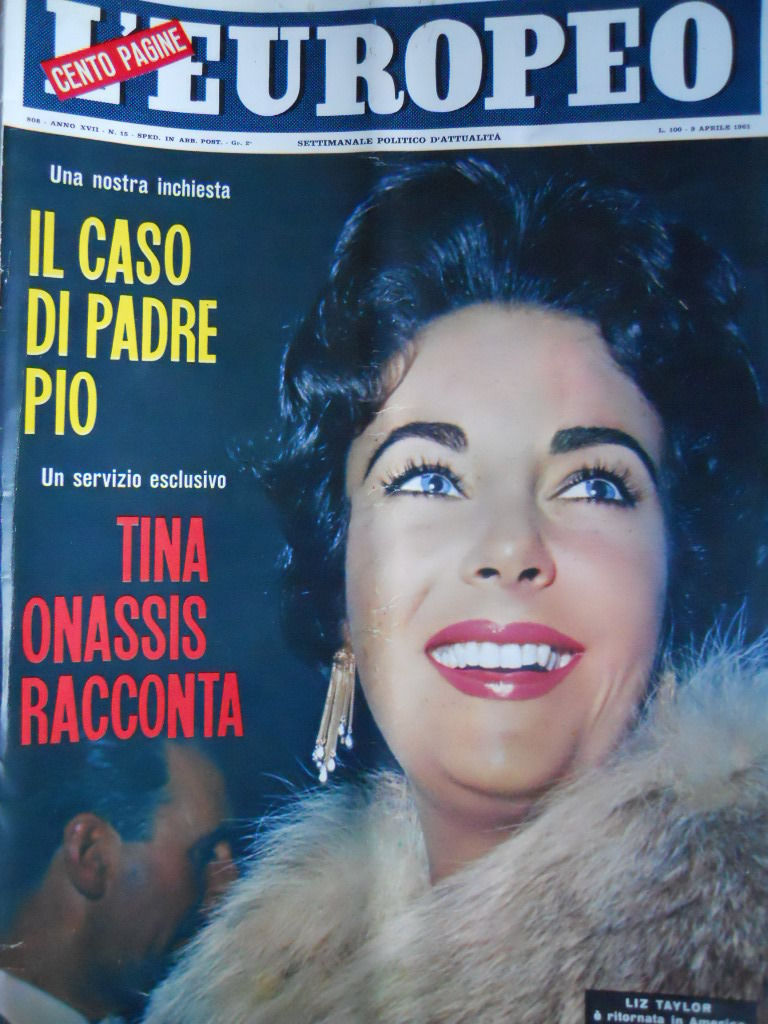 L EUROPEO magazine side cover Issue 15 9 April 1961