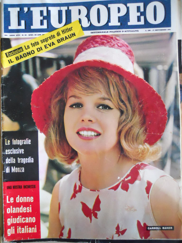L EUROPEO magazine side cover Issue 38 27 September 1961