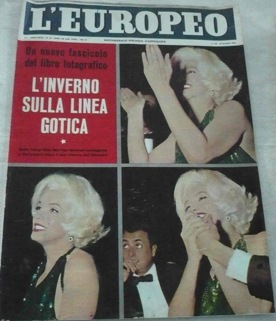 L EUROPEO magazine side cover Issue 12 25 March 1962