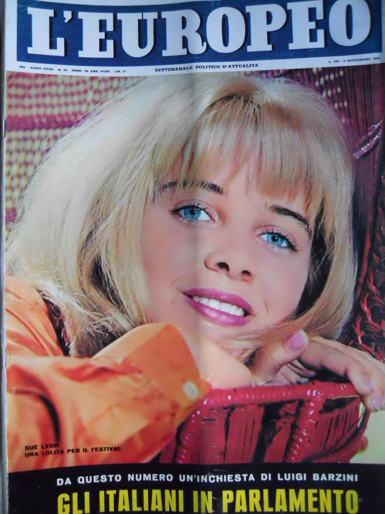 L EUROPEO magazine side cover Issue 35 5 September 1962