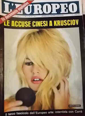L EUROPEO magazine side cover Issue 15 12 April 1964