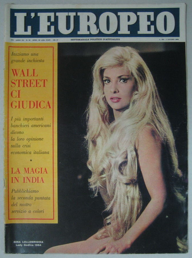 L EUROPEO magazine side cover Issue 23 7 June 1964