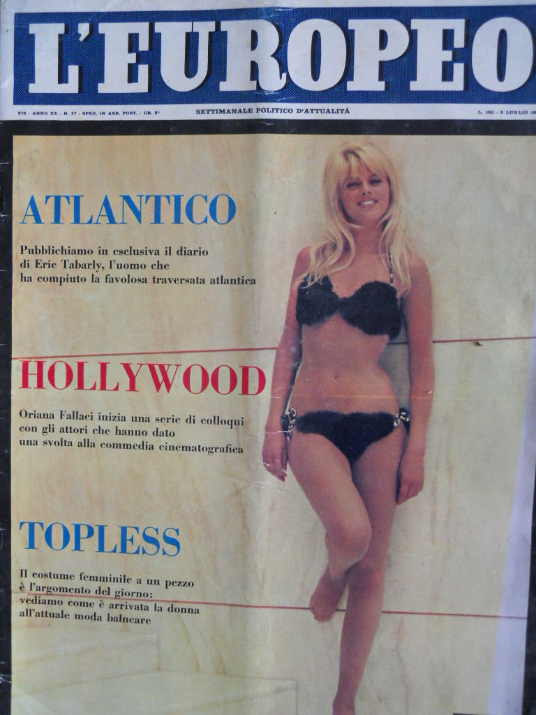 L EUROPEO magazine side cover Issue 27 5 July 1964
