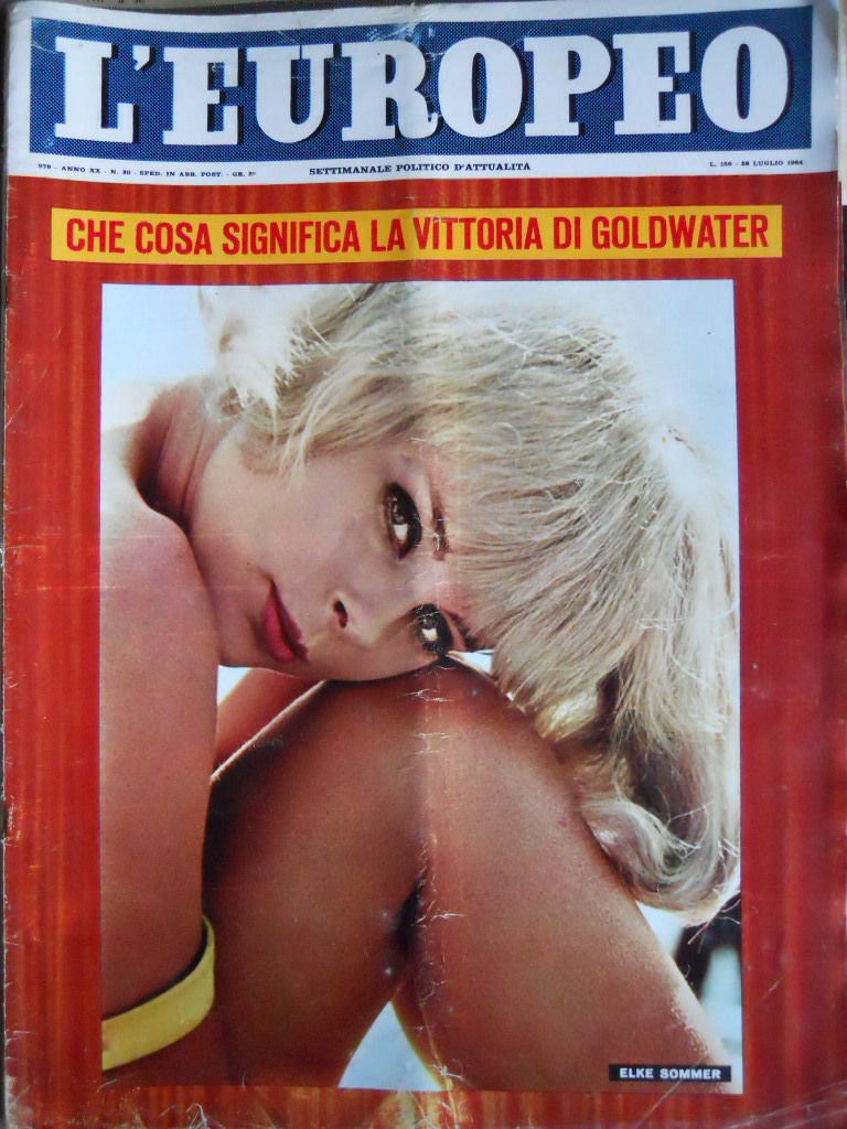 L EUROPEO magazine side cover Issue 30 26 July 1964