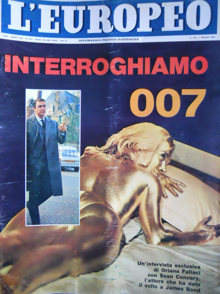 L EUROPEO magazine side cover Issue 9/10 7 March 1965