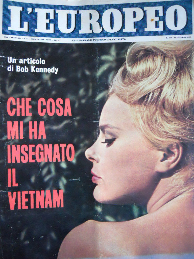 L EUROPEO magazine side cover Issue 44 31 October 1965