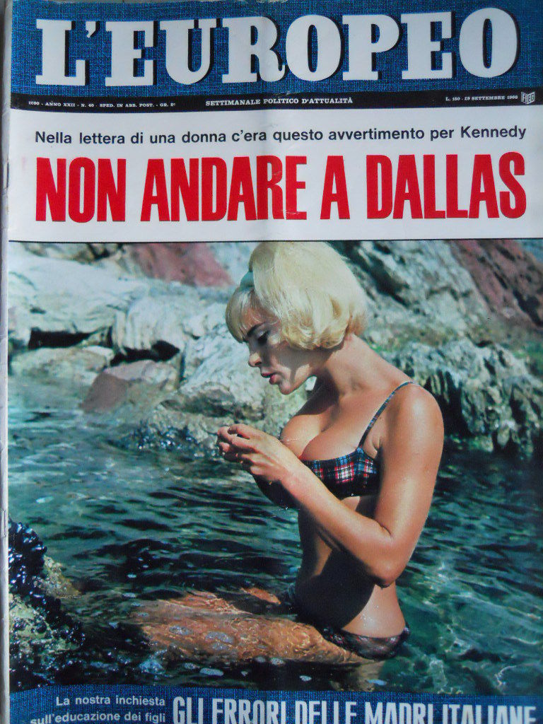 L EUROPEO magazine side cover Issue 40 29 September 1966