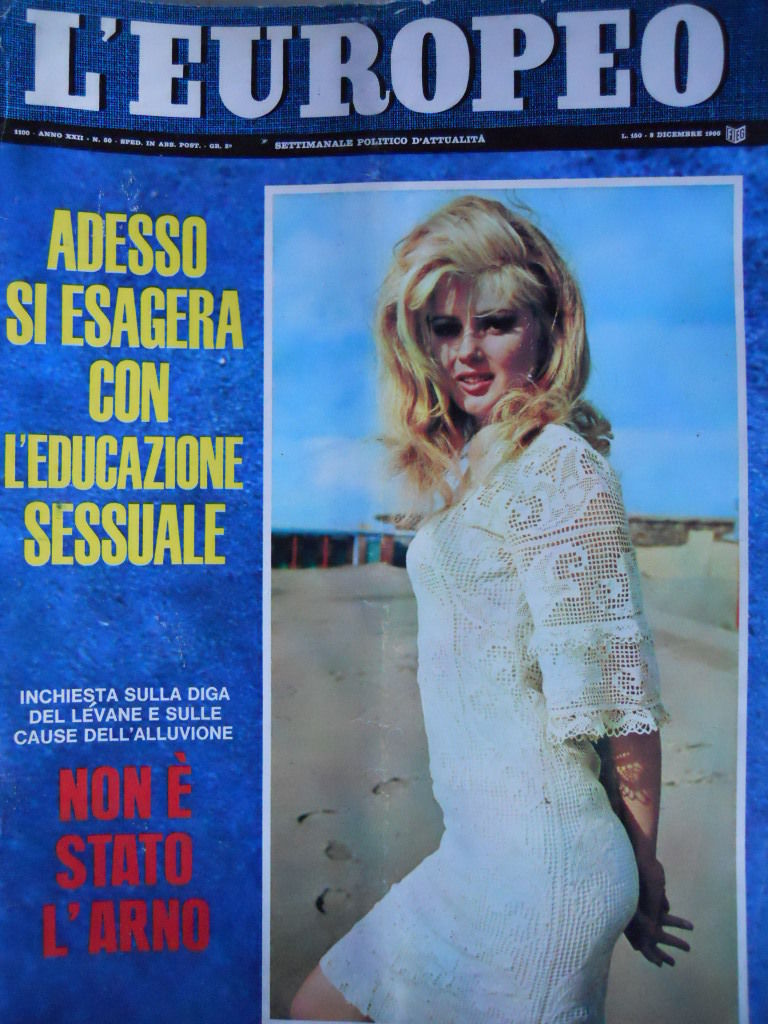 L EUROPEO magazine side cover Issue 50 8 December 1966