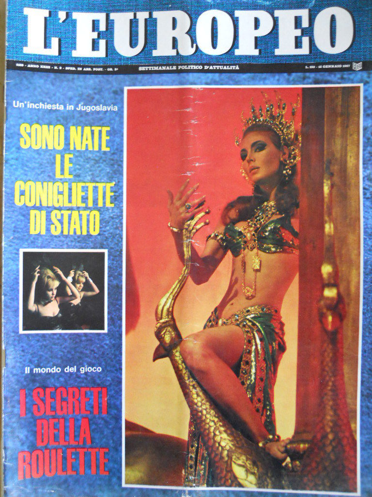 L EUROPEO magazine side cover Issue 2 12 January 1967