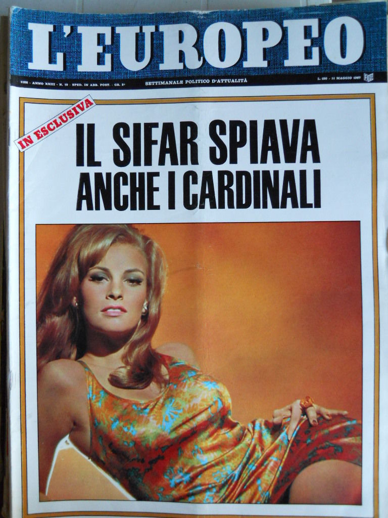 L EUROPEO magazine side cover Issue 19 11 May 1967