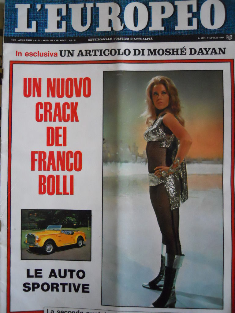 L EUROPEO magazine side cover Issue 27 6 July 1967