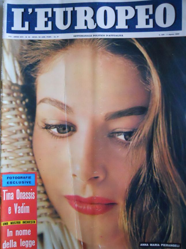 L EUROPEO magazine side cover Issue 32 7 August 1960