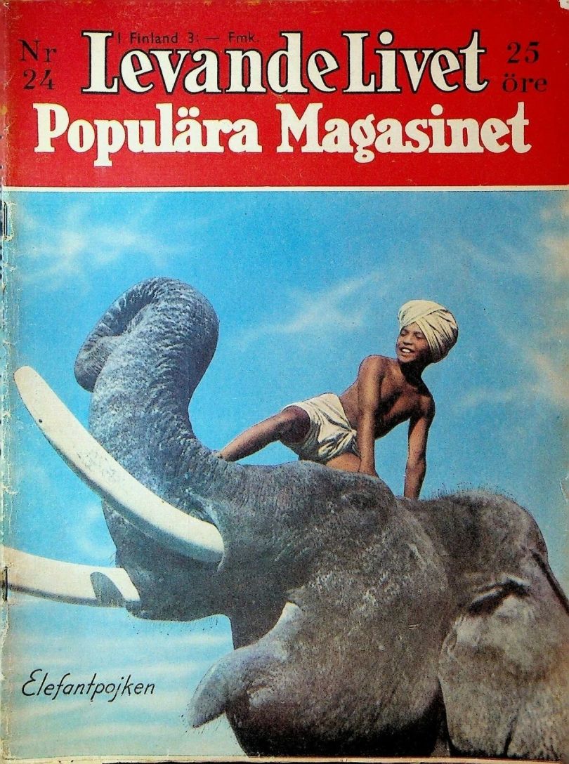 LEVANDE LIVET magazine side cover Issue 24 13 June 1937