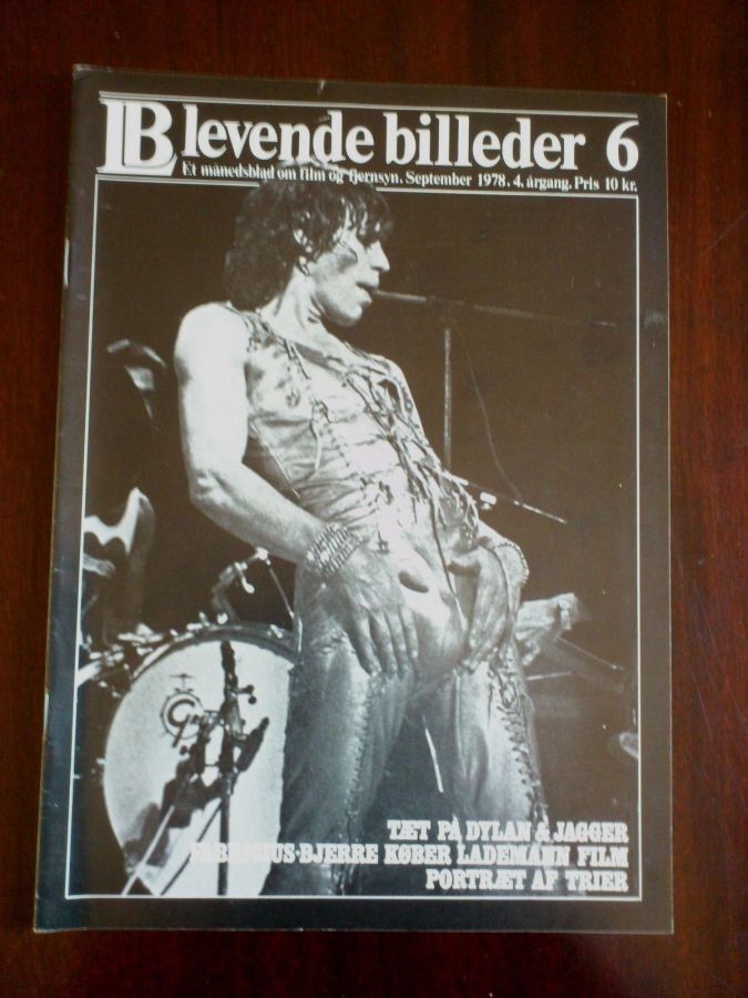 LEVENDE BILLEDER magazine side cover  September 1978
