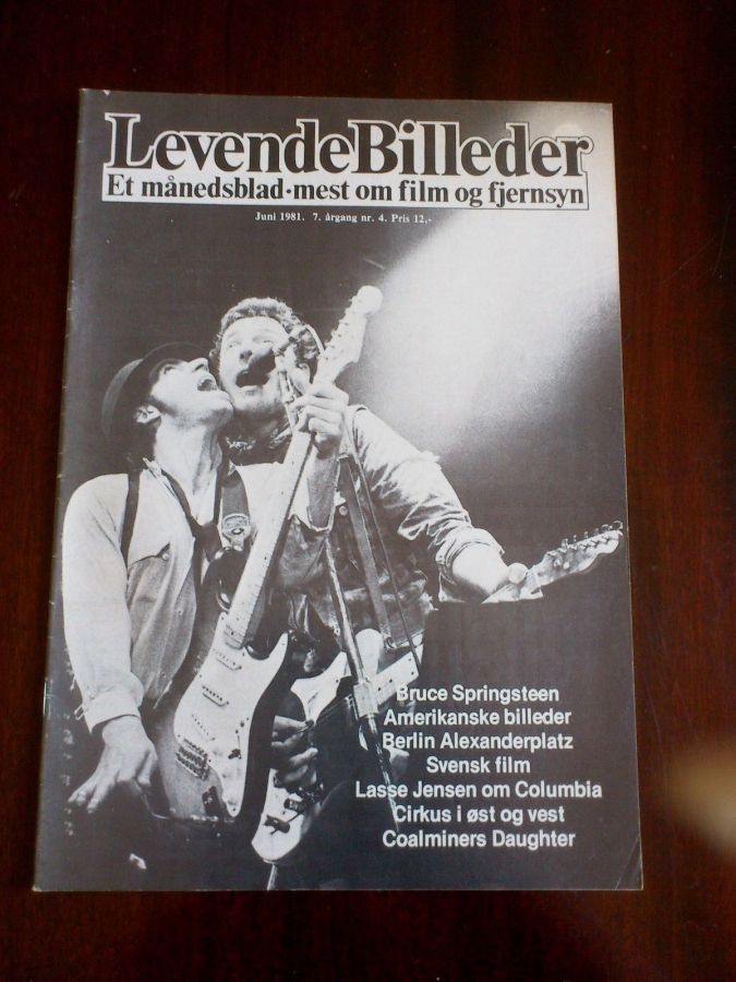 LEVENDE BILLEDER magazine side cover  June 1981