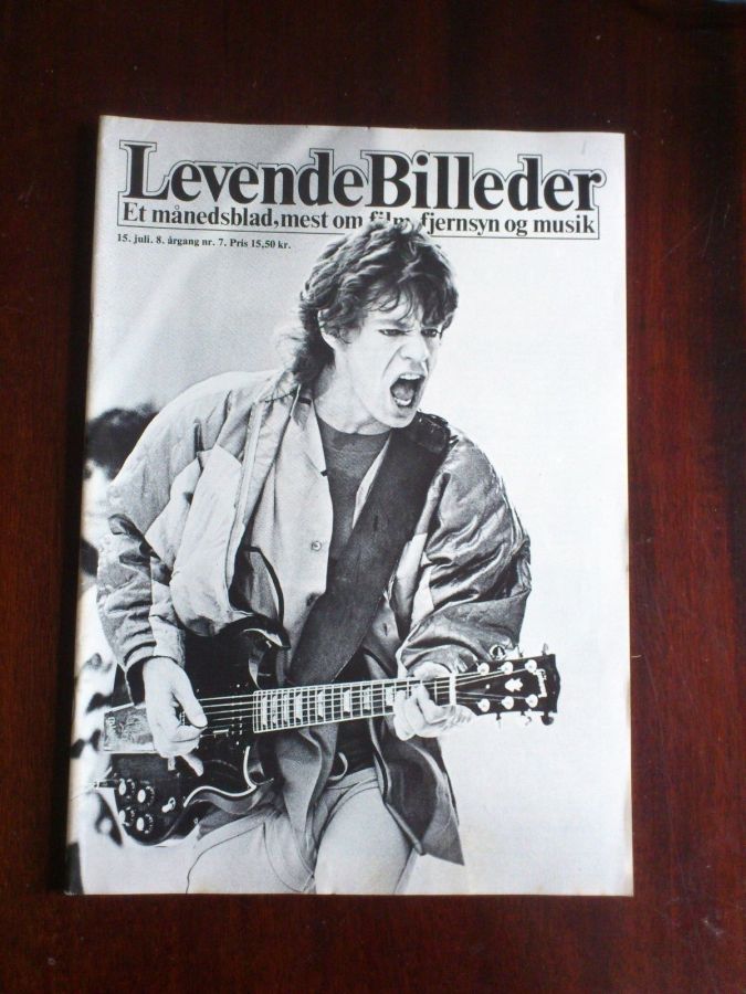 LEVENDE BILLEDER magazine side cover 15 July 1982