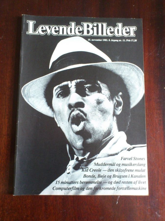 LEVENDE BILLEDER magazine side cover 15 November 1982