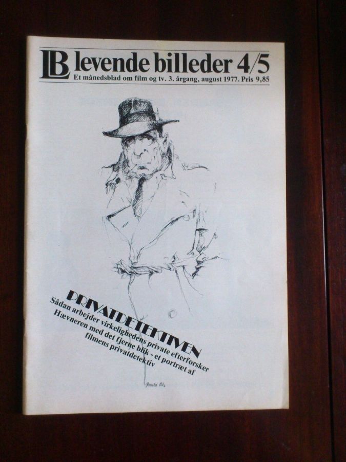 LEVENDE BILLEDER magazine side cover  August 1977