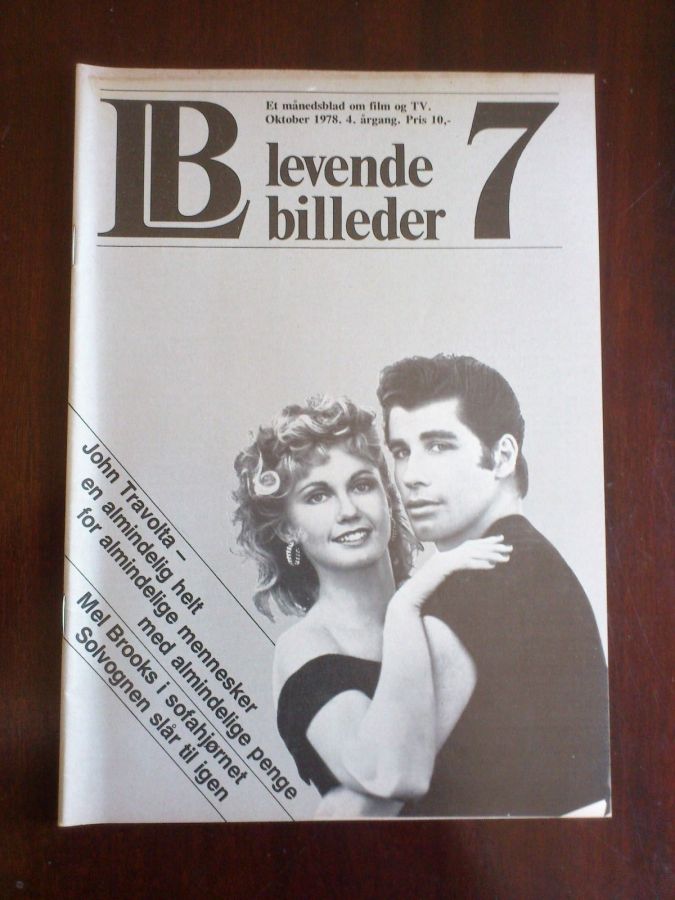 LEVENDE BILLEDER magazine side cover  October 1978