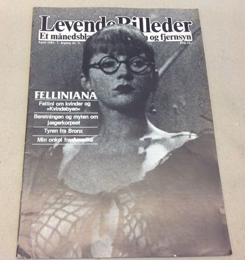 LEVENDE BILLEDER magazine side cover April 1981
