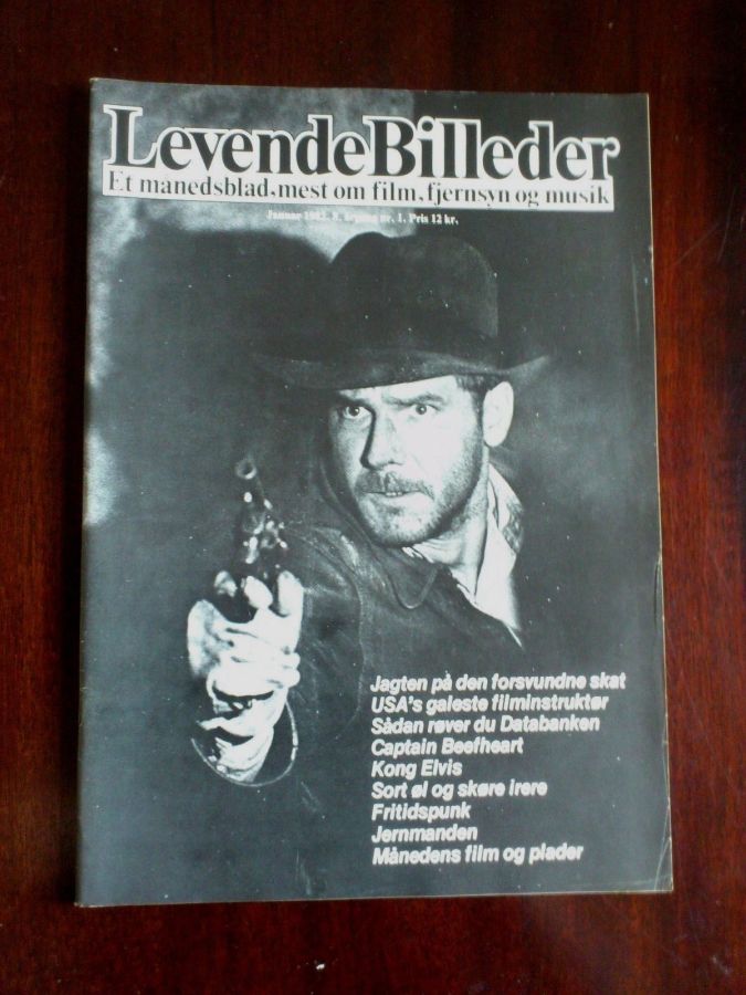 LEVENDE BILLEDER magazine side cover  January 1982