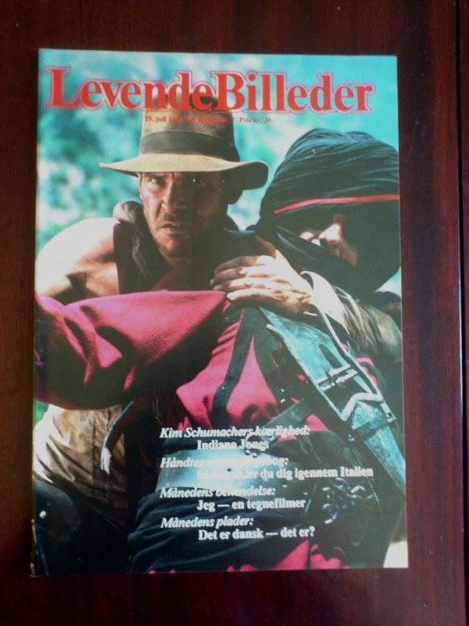 LEVENDE BILLEDER magazine side cover 15 July 1984