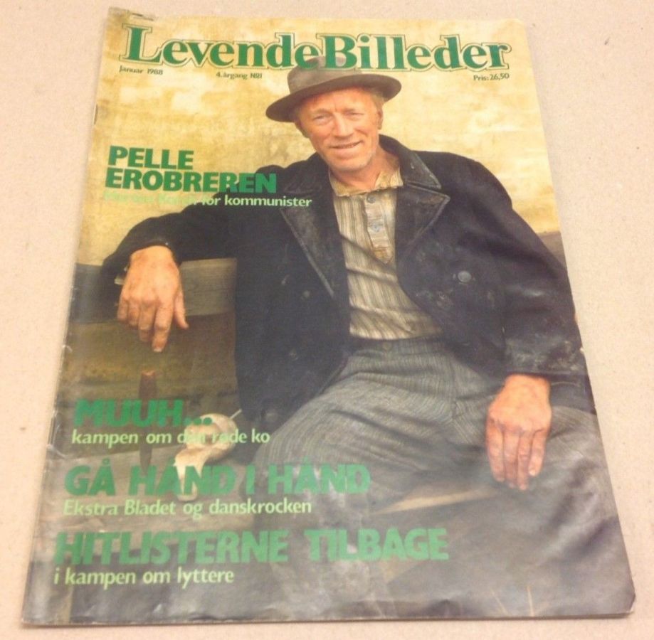 LEVENDE BILLEDER magazine side cover  January 1988