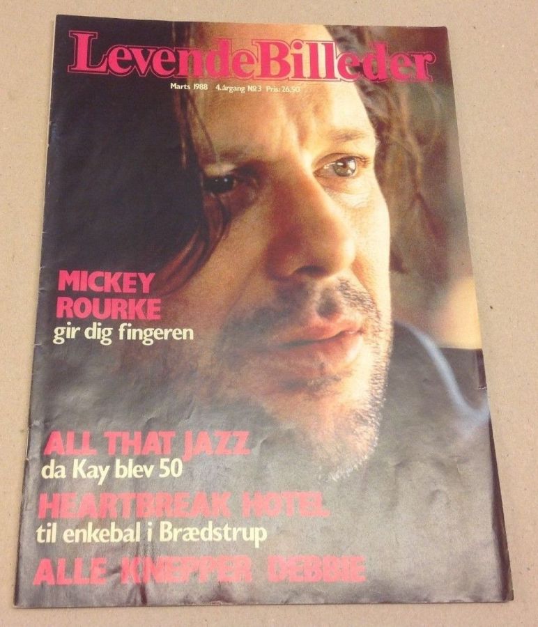 LEVENDE BILLEDER magazine side cover  March 1988