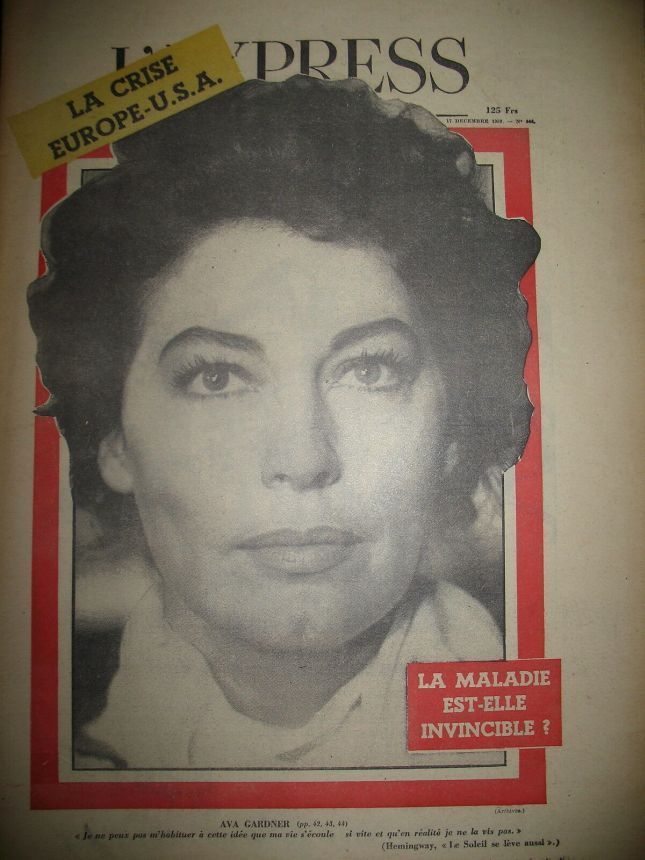 L EXPRESS magazine side cover 17 December 1959