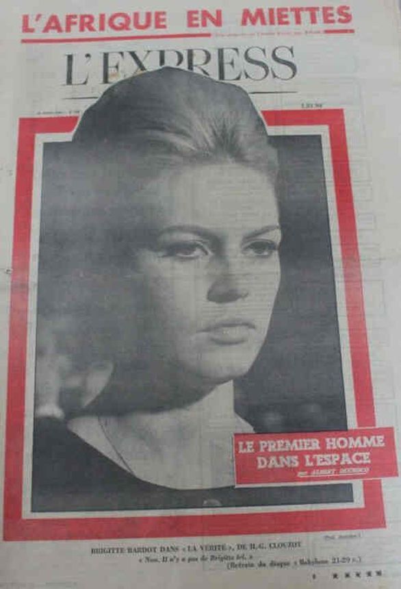 L EXPRESS magazine side cover 25 August 1960