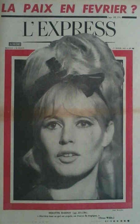 L EXPRESS magazine side cover 1 February 1962